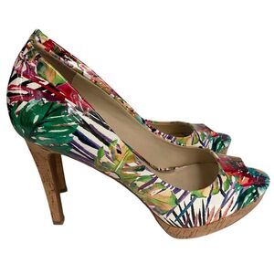 Jessica Simpson Women's Dalyn tropical print Pump 9.5